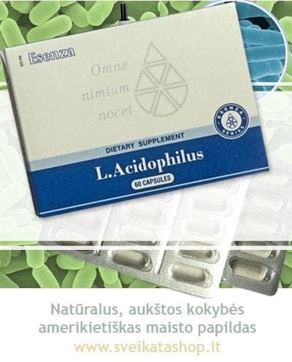 L-Acidophilus 60 kaps Santegra maisto papildas